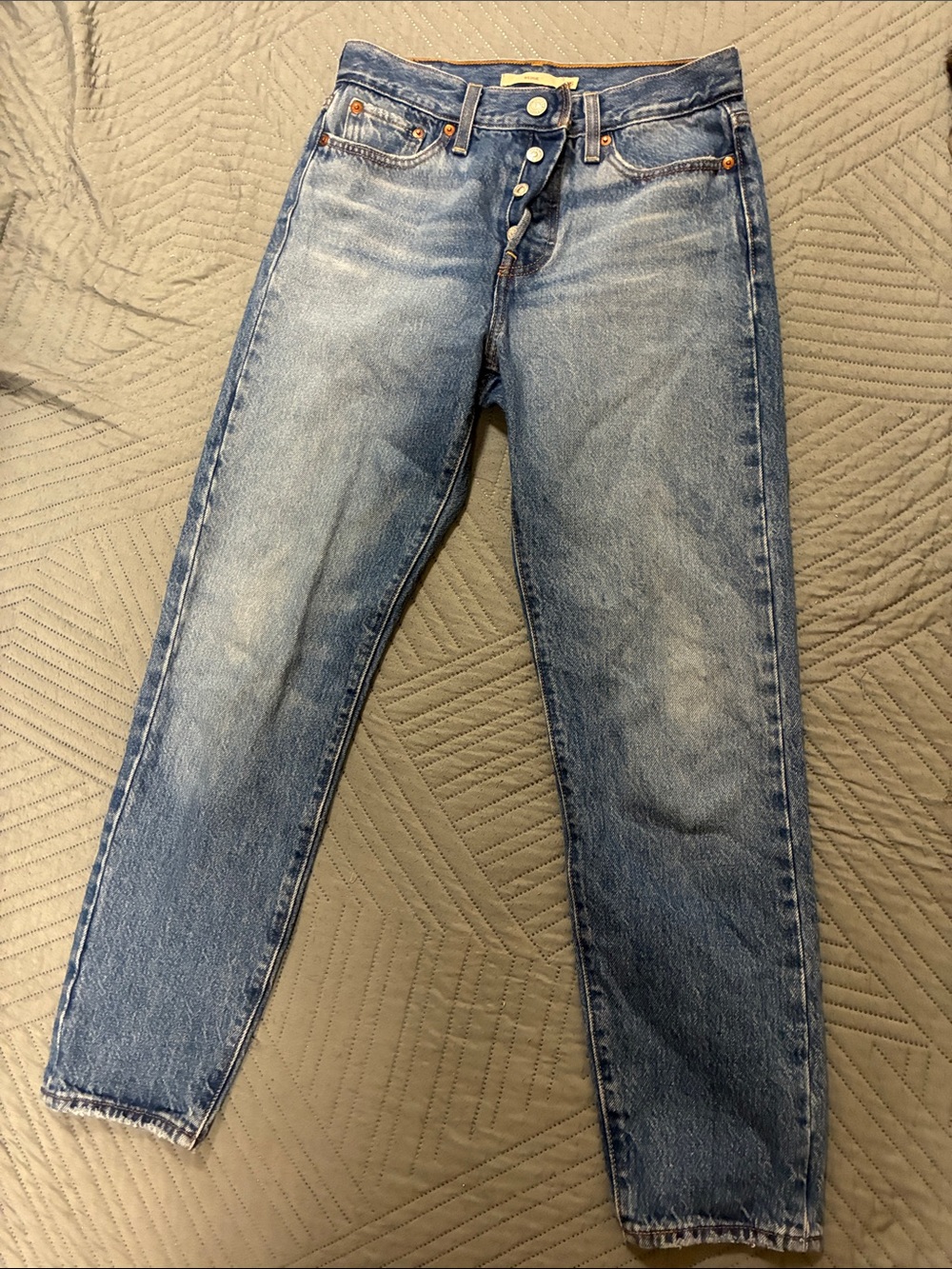 LEVI’s Big E ‘68 Vintage WEDGIE Button Fly Athens Blue